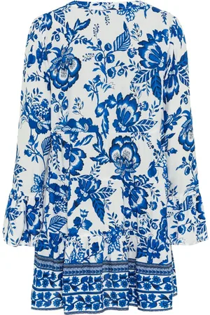Lascana Longbluse mit Spitzeneinsätzen, Tunika, Blusenkleid, Strandmode