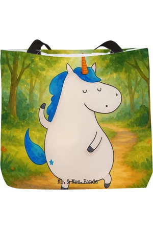 Mr. & Mrs. Panda Shopper Einhorn Mann Design - - Geschenk, Einkaufstasche, beste, Party, (1-tlg), Kreative Designs - Verkäufer: