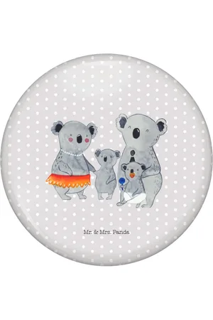 Mr. & Mrs. Panda Anstecknadel Koala Familie - Pastell - Geschenk, Mama, Papa, Schwester, Kinde (1-tlg), Symbol für Freundschaft - Verkäufer: