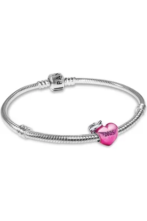 PANDORA Schmuckset Starter-Set Pinkfarbener 2025 Abschluss Herz-Charm - Verkäufer: uhrcenter
