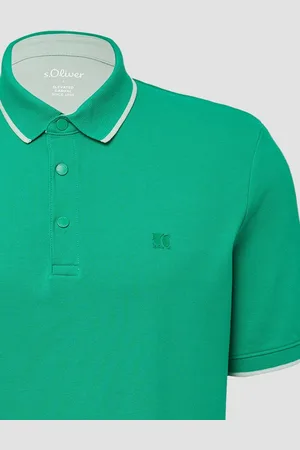 QS by s.Oliver Kurzarmshirt Sportives Piqué-Poloshirt mit Kontrast-Details - Verkäufer: