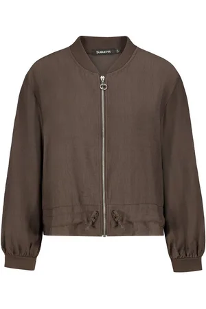 Sublevel Blouson Damen leichte Jacke mit Zipper Übergangsjacke mit Zipper, Rippbündchen, Rippkragen - Verkäufer: FASHION5