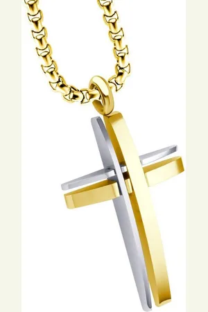 Firetti Kette mit Anhänger Schmuck Geschenk Kreuz