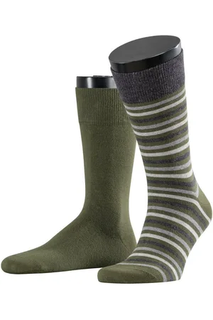 ESPRIT Socken Multistripe 2-Pack (2-Paar) mit feinen Streifenmuster - Verkäufer: FALKE