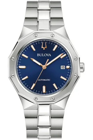 BULOVA Automatikuhr 96B463, Armbanduhr, Herrenuhr, Mechanische Uhr, Edelstahlarmband, analog, Tag