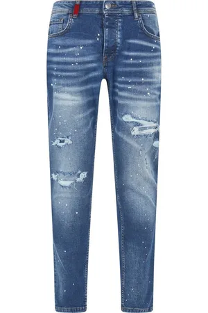 2Y Bequeme Jeans 2Y VICTOR RIPPED SLIM FIT JEANS