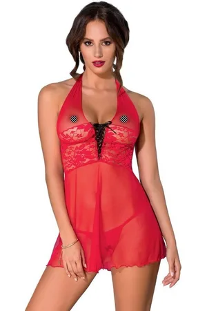 Avanua Negligé AV Freya chemise red - (L/XL,S/M) - Verkäufer: Angela Line