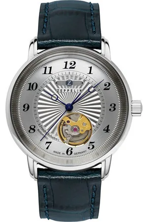 Zeppelin Automatikuhr Friedrichshafen Lady Open Heart 8567-1, Armbanduhr, Damenuhr, Made in Germany, Mechanische Uhr, analog