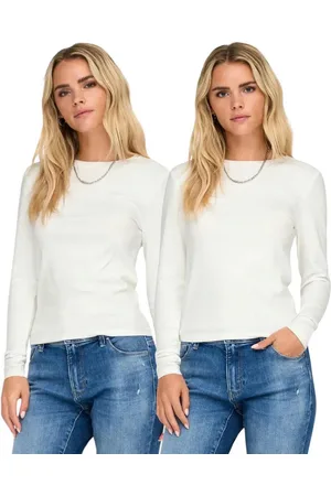 ONLY Langarmshirt (Spar Set, 2er-Pack) schlichtes Basic Shirt in Unifarben - Verkäufer: mailopoint
