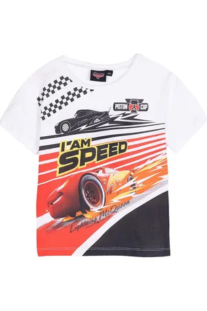 Disney Print-Shirt CARS Kinder T-Shirt Jungen Shirt Lightning MCQUEEN 3-8 Jahre Cars Kinder T-Shirt - Verkäufer: coole-fun-t-shirts
