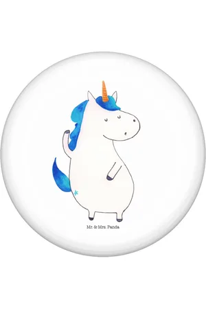 Mr. & Mrs. Panda Anstecknadel Einhorn Mann - - Geschenk, Einhörner, Pin, hübsch, Einhorn Deko, (1-tlg), Charmante Sprüche - Verkäufer: