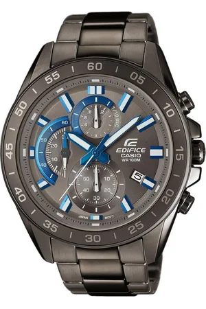 Casio Chronograph EFV-550GY-8AVUEF, Quarzuhr, Armbanduhr,Herrenuhr, Edelstahlarmband,bis 10bar wasserdicht