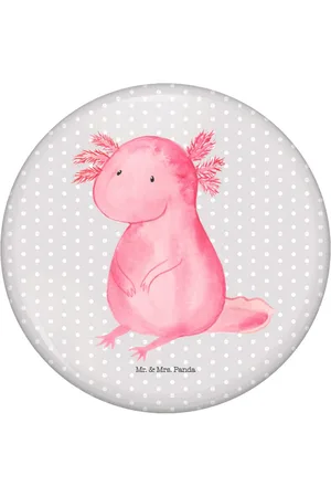 Mr. & Mrs. Panda Anstecknadel Axolotl Niedlich, Button, Pin, 50mm Button, Anstecknadel (1-tlg), Einzigartige Designs - Verkäufer: