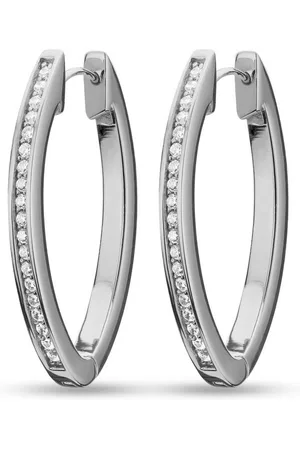 Jette Joop Paar Ohrstecker Damen-Creolen 88184726NL, 925er Silber, Zirkonia, 2,6 cm - Verkäufer: Jäckle Uhrenhandel e.K.