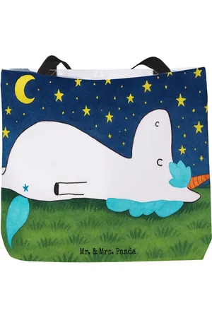 Mr. & Mrs. Panda Shopper Einhorn Sternenhimmel Design - - Geschenk, Unicorn, Beutel, Einh (1-tlg), Ergonomischer Griff - Verkäufer: