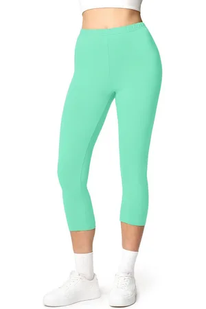 Ladeheid Leggings Damen 3/4 Capri Hose aus Baumwolle LA40-132 (1-tlg) elastischer Bund - Verkäufer: HISERT