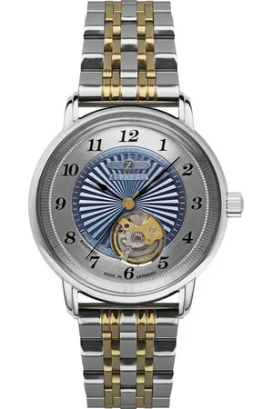 Zeppelin Automatikuhr Friedrichshafen Lady Open Heart 8567M-3, Armbanduhr, Damenuhr, Made in Germany, Mechanische Uhr