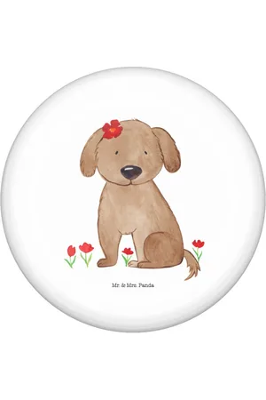 Mr. & Mrs. Panda Anstecknadel Hund Dame - - Geschenk, Anstecknadel, Vierbeiner, Hundeglück, Sp (1-tlg), Einzigartige Designs - Verkäufer: