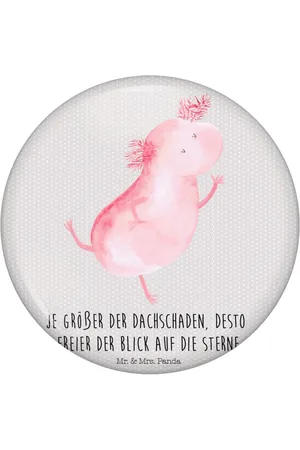 Mr. & Mrs. Panda Anstecknadel Axolotl Tanzen, Pin, Anstecknadel, 50mm Button, Button (1-tlg), Symbol für Freundschaft - Verkäufer: