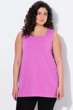 Ulla Popken Longshirt Longtop Classic Fit Carré-Ausschnitt ärmellos - Verkäufer: Popken Fashion Group