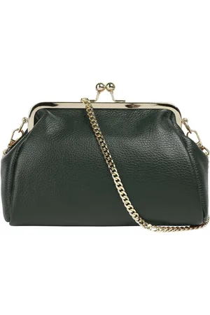 Cluty Abendtasche, echt Leder, Made in Italy