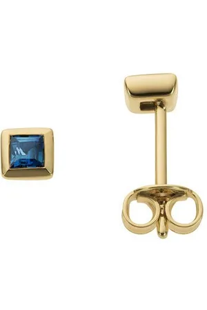 Firetti Paar Ohrstecker Schmuck Geschenk Gold 333 Ohrschmuck Farbstein Edelstein Saphir, mit Saphir