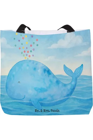 Mr. & Mrs. Panda Shopper Wal Konfetti Design - - Geschenk, Strandtasche, Schulbeutel, Ein (1-tlg), Ergonomischer Griff - Verkäufer: