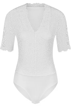 Nina Von C. Dirndlbluse Halbarm Spitzenbody 