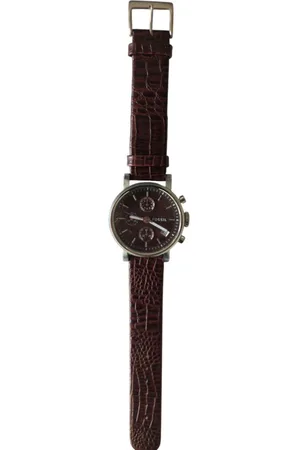 Fossil Chronograph Edelstahl Lederband Silber Braun - C181003-3 - Verkäufer: Gigandet