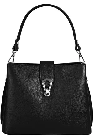 Cluty Umhängetasche, echt Leder, Made in Italy
