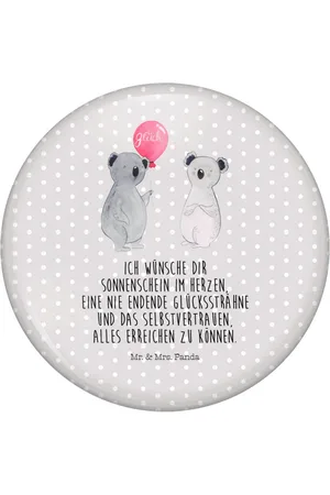 Mr. & Mrs. Panda Anstecknadel Koala Luftballon - Pastell - Geschenk, Pin, Anstecknadel, Party, (1-tlg), Edles Erscheinungsbild - Verkäufer: