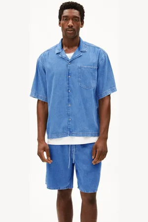 Armedangels Kurzarmhemd BOWLAAS Herren Jeanshemd aus Bio-Baumwoll Mix (1-tlg., Oversized Fit) - Verkäufer: