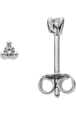 Firetti Paar Ohrstecker Schmuck Geschenk Gold 333 Ohrschmuck Dreieck Solitär, mit Brillant - Krappenfassung