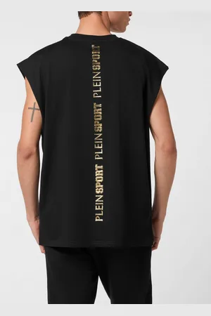 Philipp Plein T-Shirt Tank top T-shirt Laminated