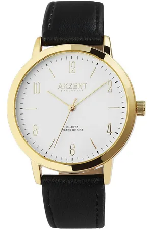 Akzent Quarzuhr Khalid Exclusive Herrenarmbanduhr mit, Herrenuhr Lederimitat - Verkäufer: Shaghafi GmbH