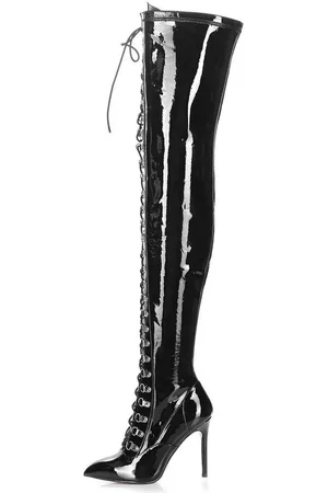 Giaro Veruska Black Black Shiny Stiefel - Verkäufer: schuhplus - Schuhe in Übergrößen