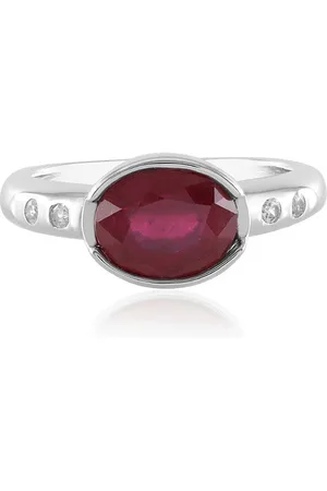 Cavill Silberring Ovaler Madagaskar Rubin & Zirkon Silber Ring, 2,35ct (1-tlg) - Verkäufer: Juwelo Deutschland GmbH