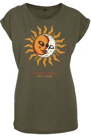 Youth Designz Print-Shirt "Sun & Moon Cosmic Dance" Damen T-Shirt als Statement Geschenk Motiv mit stylischen Retro Aufdruck für Frauen - Verkäufer: EmDa Trading GmbH