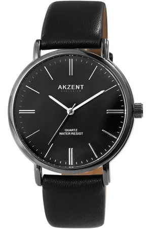 Akzent Quarzuhr Iyad Exclusive Herrenarmbanduhr mit Lederimitationsarmband, Herrenuhr Lederimitat - Verkäufer: Shaghafi GmbH