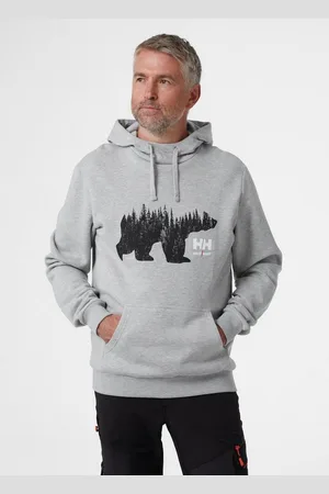 Helly Hansen Kapuzenpullover GREY HHWW GRAPHIC (1-tlg) Bear Forest Logo - Verkäufer: norsGAAD