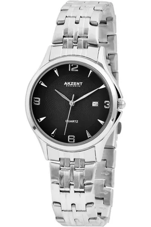 Akzent Quarzuhr Poyraz EXCLUSIVE Herrenuhr mit Metallband, Herrenuhr Edelstahl - Verkäufer: Shaghafi GmbH
