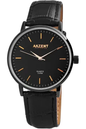 Akzent Quarzuhr Katir EXCLUSIVE Herrenuhr mit Lederimitationsarmband, Herrenuhr Lederimitat - Verkäufer: Shaghafi GmbH