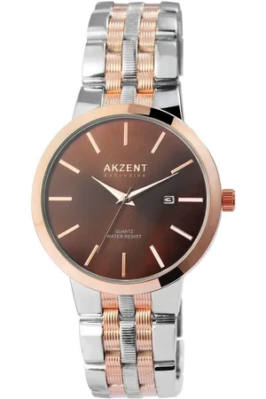 Akzent Quarzuhr Songul Exclusive Herrenarmbanduhr mit Metallband - Verkäufer: Shaghafi GmbH