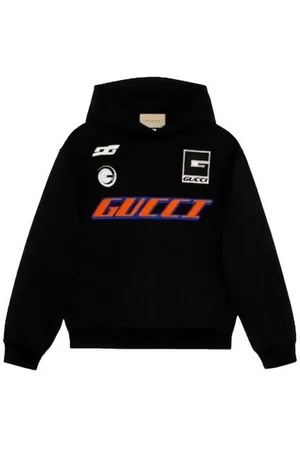 Gucci Rundhalspullover Moto Logo Hoodie Herren - Verkäufer: wellStyled