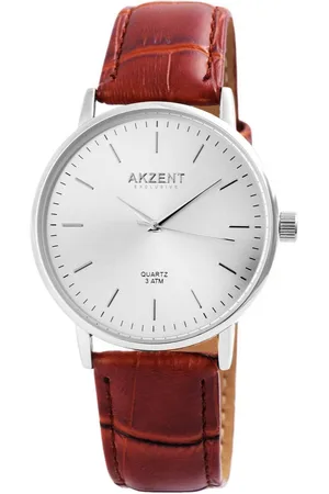 Akzent Quarzuhr Katir EXCLUSIVE Herrenuhr mit Lederimitationsarmband, Herrenuhr Lederimitat - Verkäufer: Shaghafi GmbH