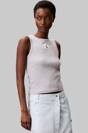 Calvin Klein Tanktop A - WVN LBL 2X2 CTTN Mit Rundhalsausschnitt