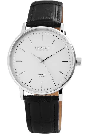 Akzent Quarzuhr Katir EXCLUSIVE Herrenuhr mit Lederimitationsarmband, Herrenuhr Lederimitat - Verkäufer: Shaghafi GmbH