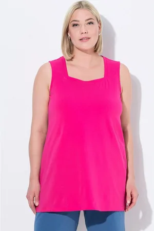 Ulla Popken Longshirt Longtop Classic Fit Carré-Ausschnitt ärmellos - Verkäufer: Popken Fashion Group