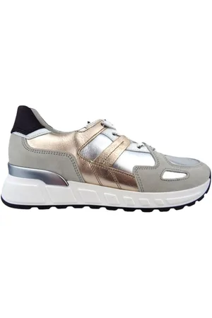 Gabor Comfort silber white puder Schnürschuh Schuhhaus Otto Cronauer