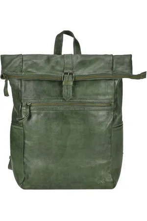 Bear Design Freizeitrucksack "Rick" Cow Lavato Leder Rucksack 27x40cm, Rolltop, Daypack, mit Notebookfach, knautschig weiches Leder in - Verkäufer: Ordnung und mehr
